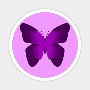 Purple butterfly Magnet